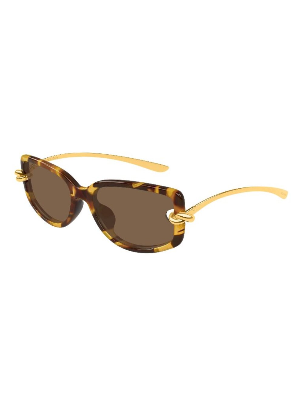 New Bottega Veneta Women's Sunglasses Havana Brown Lens Injected Frame BV1440SA